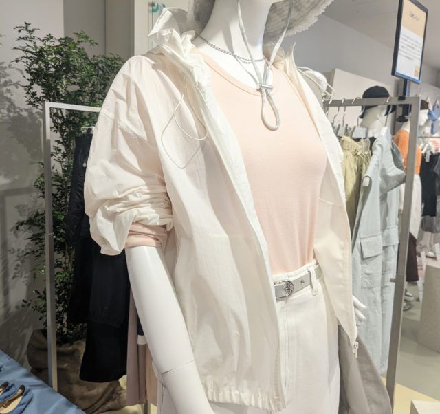 GUレイヤードカットソー＆パーカーのボディ