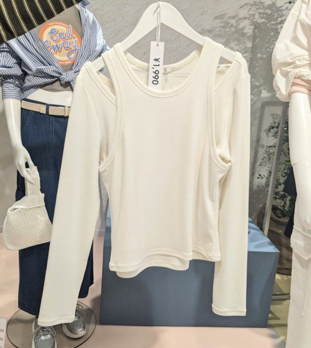 GUレイヤードカットソー