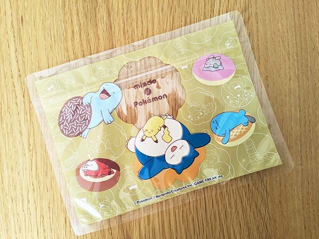 「ミスド福袋2024」3600円中身：ポケモンデザインジッパーバッグ