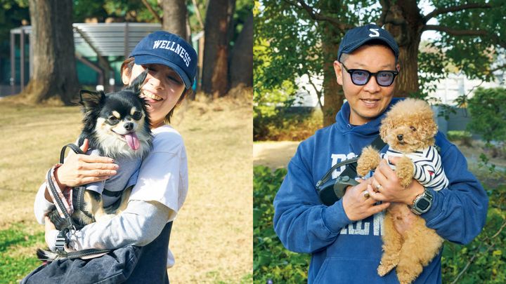 近浪眞美と愛犬のぶ弘、阿部憲一と愛犬ポチ