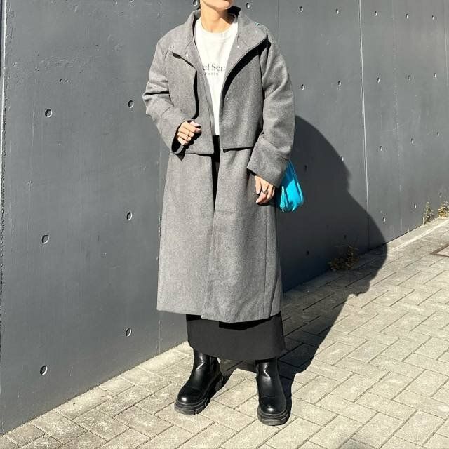 大人の冬におすすめの黒スカートコーデ