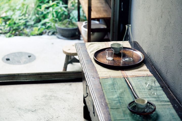 京都〈うつわと古物 幹〉店内