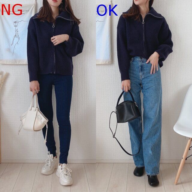 大人のニットNG＆OKコーデ