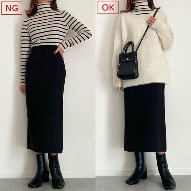 大人のニットNG＆OKコーデ