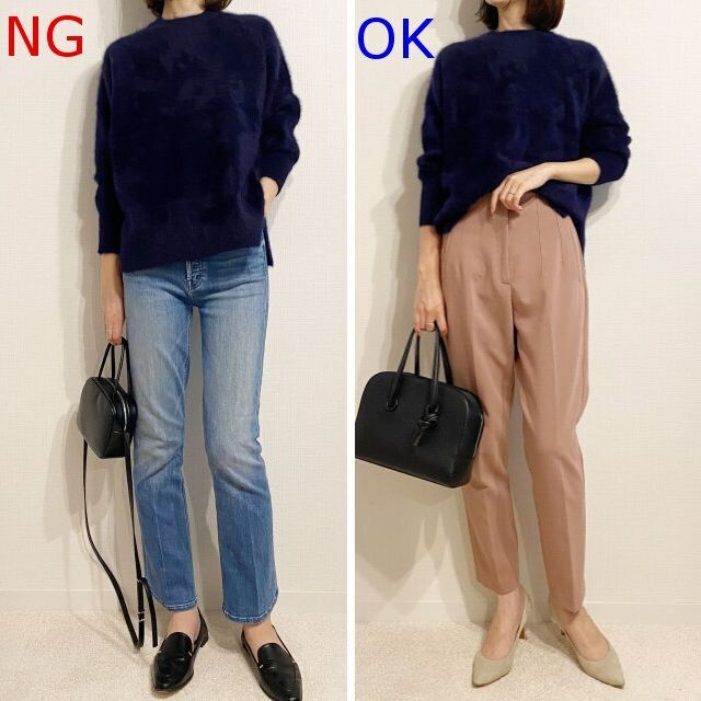 大人のニットNG＆OKコーデ