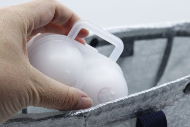 セリアのエッグケース 2個用の持ち運び