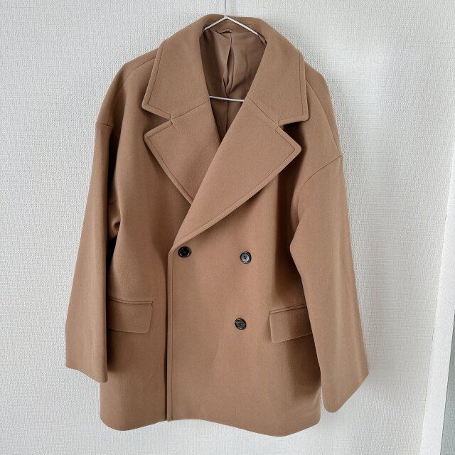 GU コージメルトンオーバーサイズハーフコート