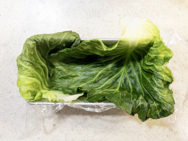 野菜テリーヌ レシピ 型にキャベツを敷く