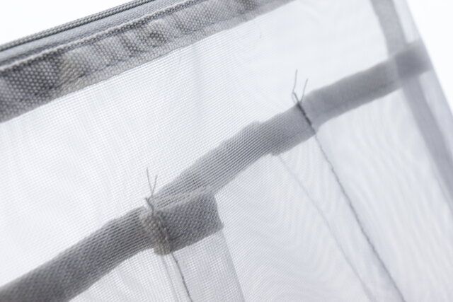 メッシュポーチ ポケット付きの作り