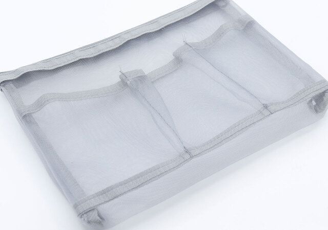 メッシュポーチ ポケット付きの全体像