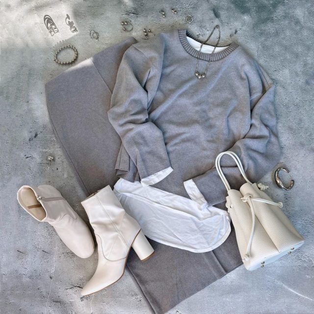 ZARAソフトセーターセットアップ置き