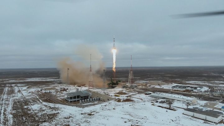ソユーズの打ち上げ風景