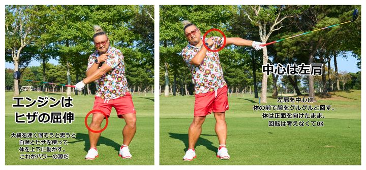 正しいクラブの振り方は“手打ち”？スイングのイメージは「U字」のタテ振りでOK