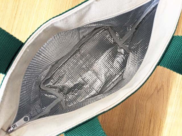 サブウェイオリジナル 保冷ランチトートバッグ 中面