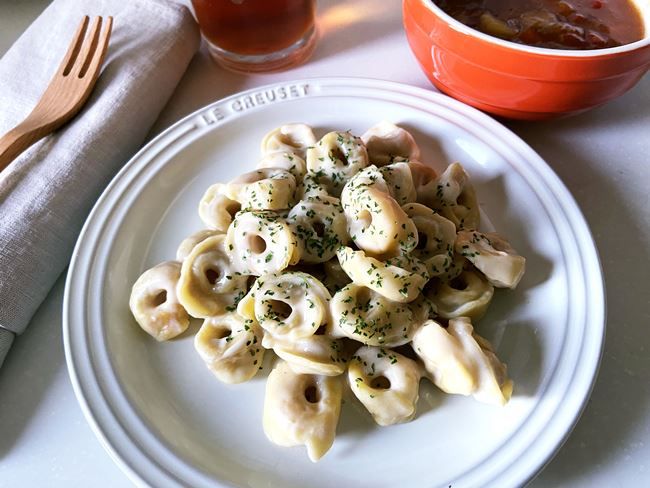 業務スーパー トルテリーニトリュフ 調理例