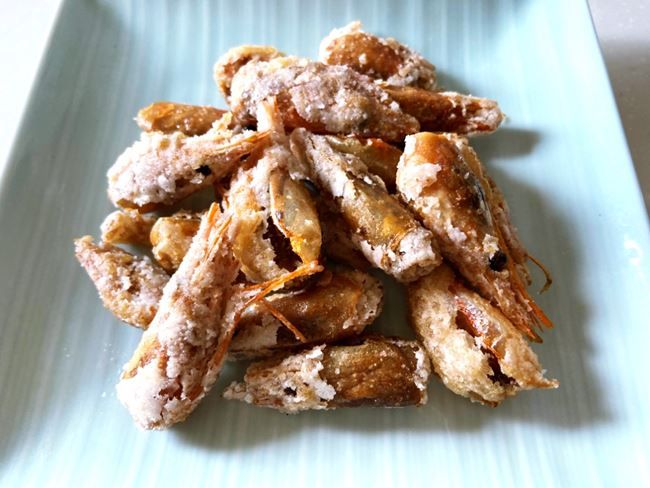 業務スーパー 甘えびのおかしらだけ 調理例