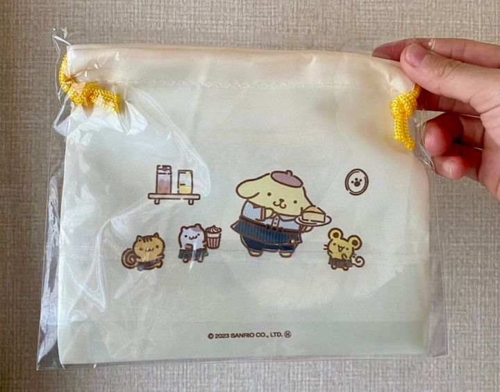 ドトール福袋2024中身／＜数量限定＞ポムポムプリンコラボ巾着うら