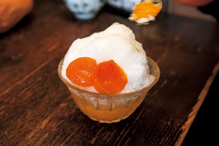 水天宮〈甘味処 初音〉こおり杏のアンズ