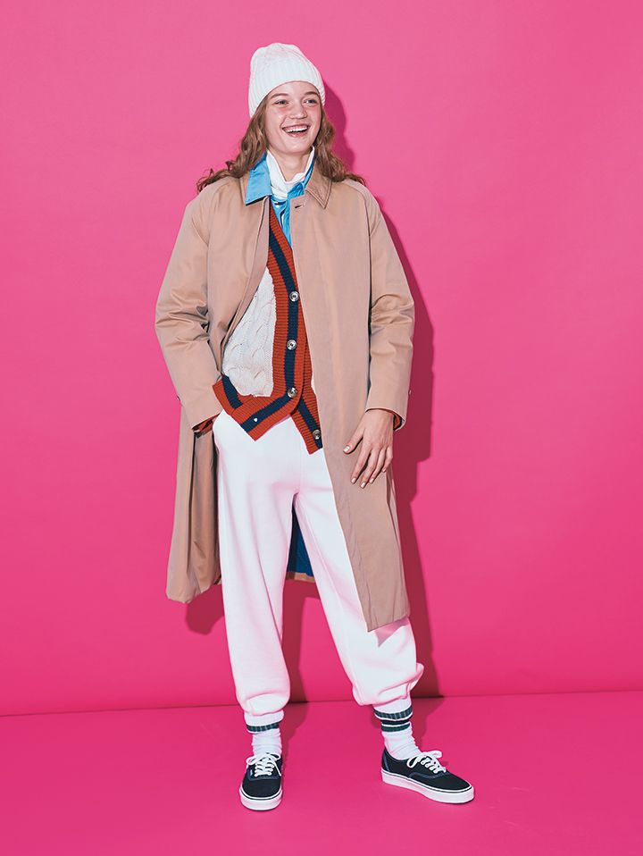 トレンチコートとスウェットパンツが想像以上に好相性【本日のFUDGE GIRL-12月27日】