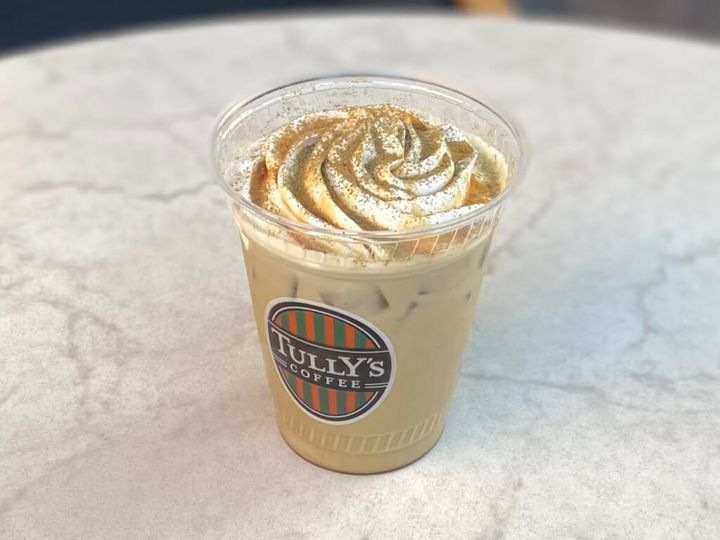 タリーズ新作「香ばしキャラメルほうじ茶ラテ」アイス
