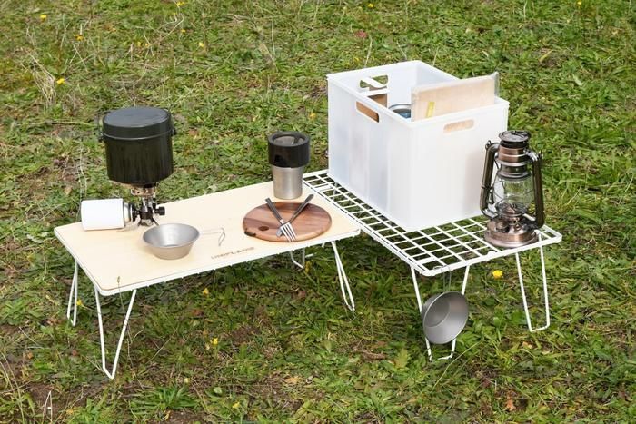 「完売品」キミキャンプ+フィールドラックセット キャンプの大定番「フィールドラック」が初のホワイトに！EC限定で販売