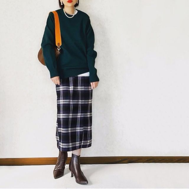 USP1PニットPOを着用したコーデ