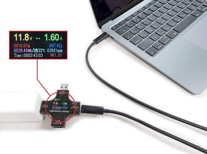MacBookをUSB-Cで充電