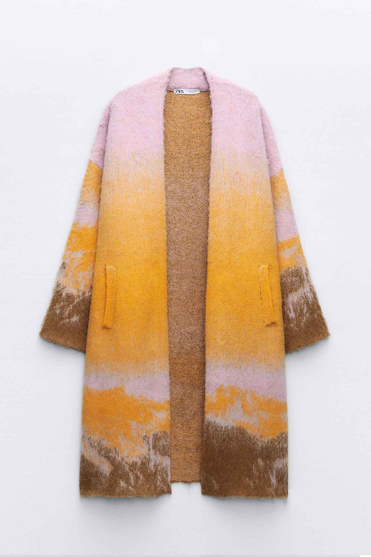 【新品タグ付き】ZARA ザラ コントラスト フェイクパール ニット コート センス光りまくりじゃんッ！！【ZARA】周りと差をつけるなら「最旬