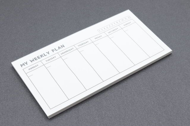 100均のウィークリープランナー