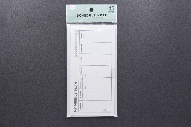 書き込みやすいウィークリーメモ