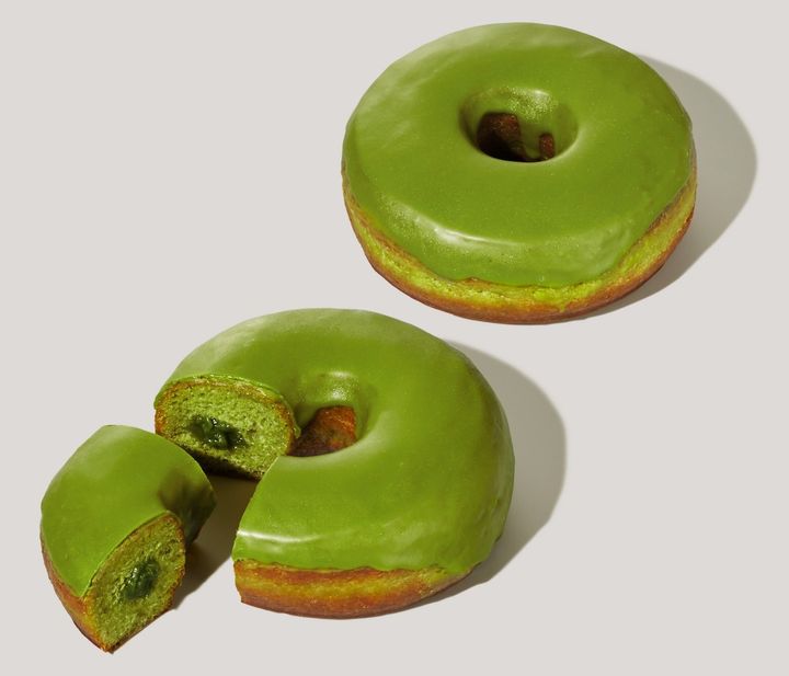 「抹茶クリームドーナツ」295円