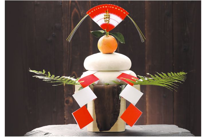 お飾りが一式揃ったお亀堂オリジナル「鏡餅三宝セット」