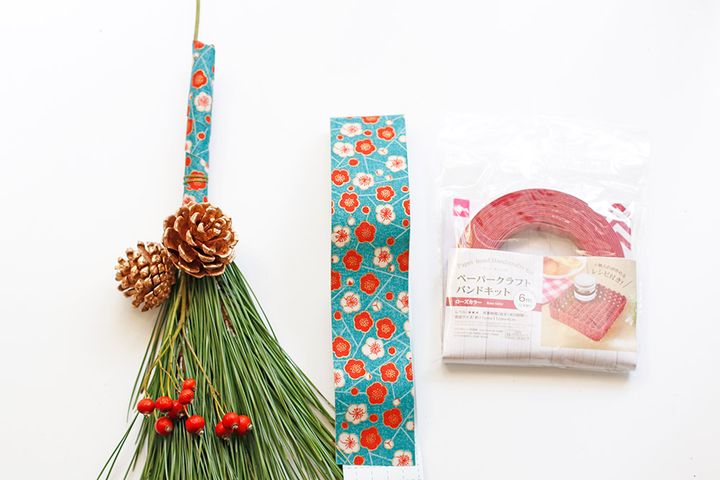 お正月のプチプラ玄関飾り