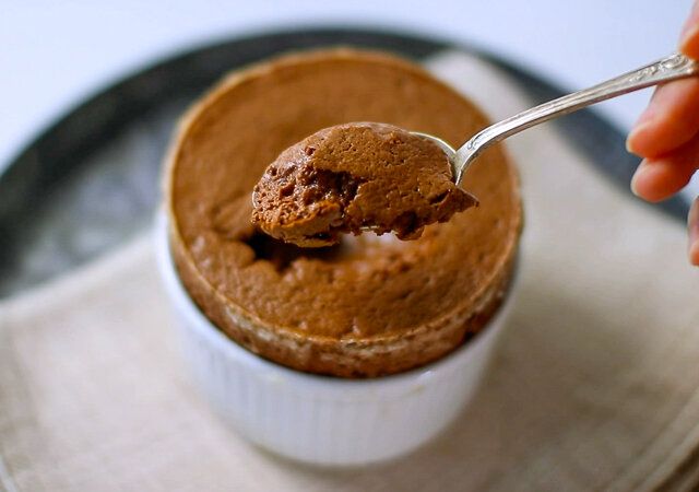 チョコレートスフレ レシピ 出来上がり