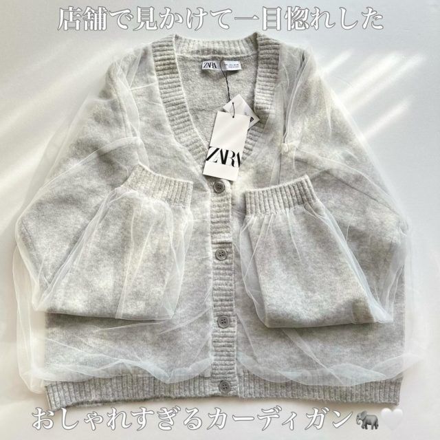 チュールニットの正面