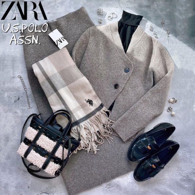 ZARAニットラップセット置き