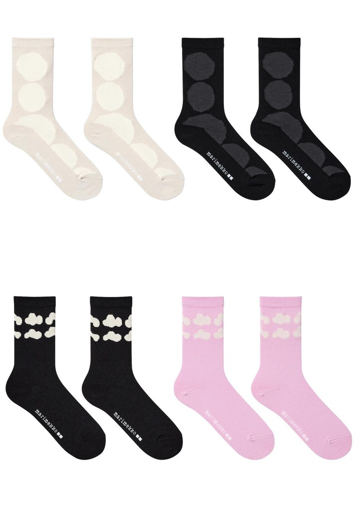 画像: 【UNIQLO x Marimekko】GIRLS ヒートテックソックス（2足組）各¥790 www.uniqlo.com
