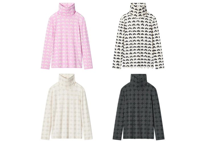 画像: 【UNIQLO x Marimekko】GIRLS ヒートテックタートルネックT（長袖）各¥990 www.uniqlo.com