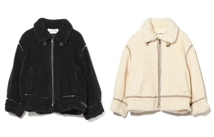 画像: 「ボア ボマー ブルゾン」各￥21,450 出典：レイ ビームス