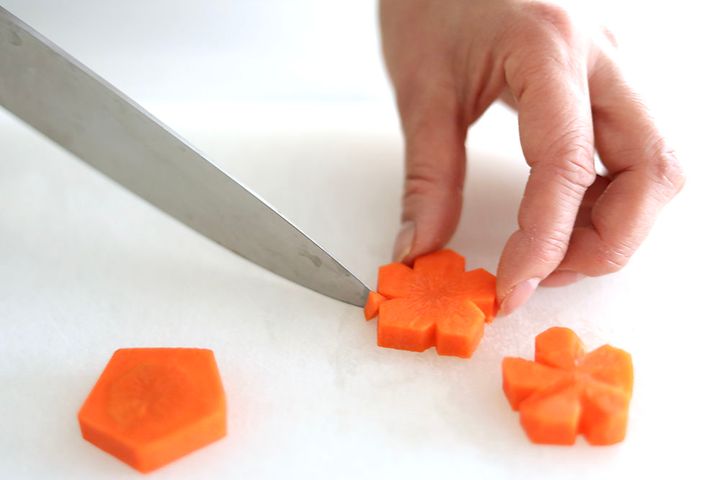 ニンジンのねじり梅