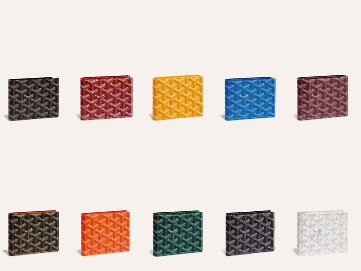 画像: 「サン・フロランタン ウォレット」【縦10.5×横12×マチ2.4cm、札入れ1／カードスロット4／アタッチポケット2】各￥146,300 出典：ゴヤール