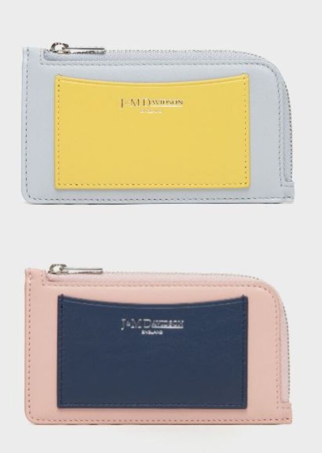 画像: 「ジップカードホルダー」【縦7×横12.5cm、カードスロット5／小銭入れ1】各￥41,800 出典：J＆M デヴィッドソン