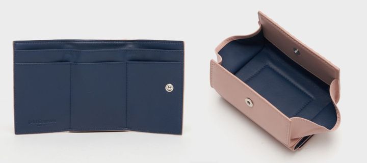 画像: 「フォールドウオレットウイズスタッズ」の内部構造。 出典：J＆M デヴィッドソン