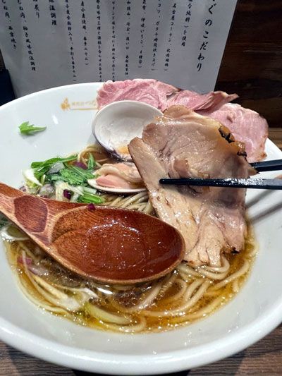 「ROPPONGIつなぐ☆はまぐりと魚介の醤油らーめん」【奥山佳恵の『ラーメン天国』第百二十三回】の画像10