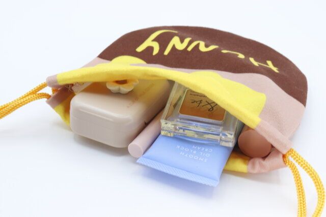 〈プー〉ふんわり巾着 15×15cmの実用性