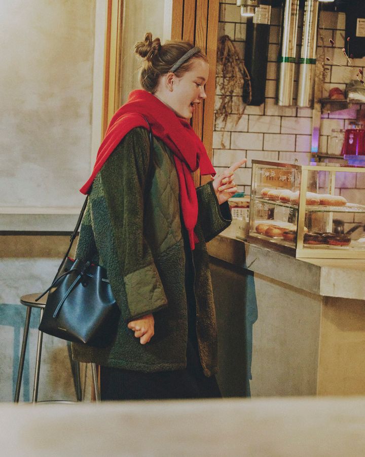 この冬注目のボア×キルティングジャケット。あえてレディに着るのが可愛いんです