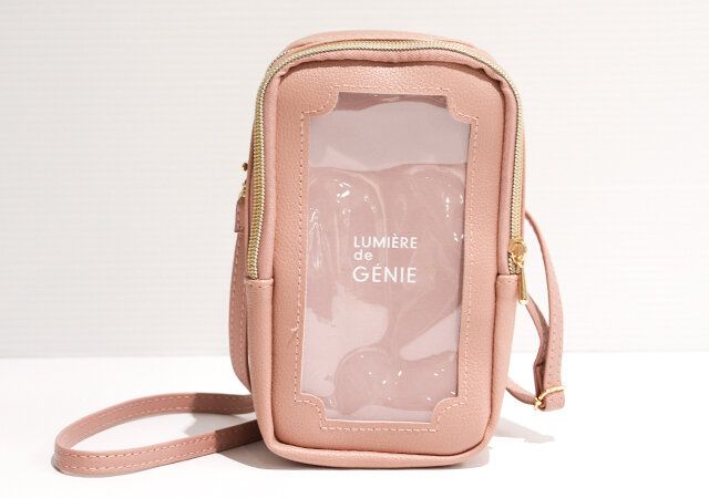 LUMIÈRE de GÉNIE［ルミエール ド ジェニ］スマホショルダーバッグROSEの中身が見える収納スペース