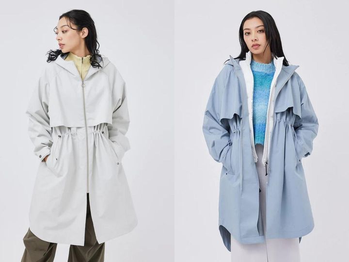 画像: 「スリーレイヤーシェルコート」各¥22,000 出典：ナージー