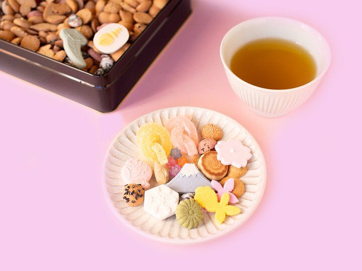 新年の贈り物に華を添える、銀座 菊廼舎の「特撰缶JAPAN小缶」