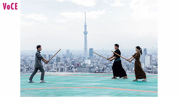 天空朝稽古の様子